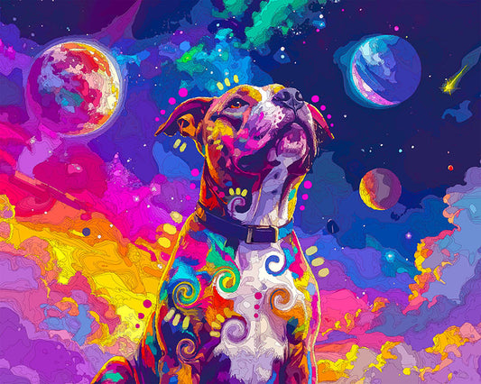 The Interstellar Pittie Mini Print (Ltd. Edition) (030526)