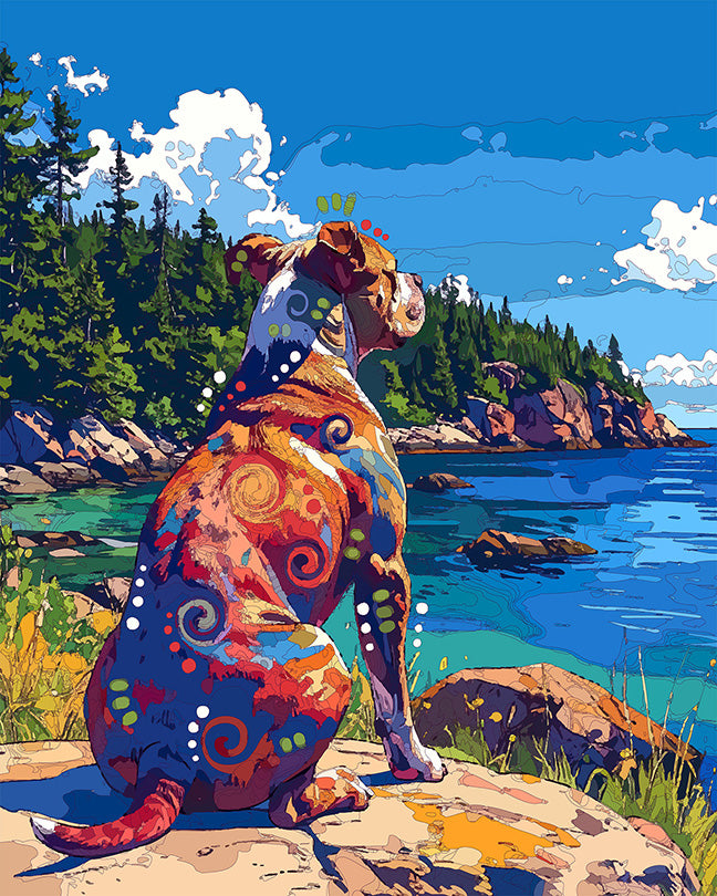 The Isle Royale View Pittie Mini Print (Ltd. Edition) (081326)