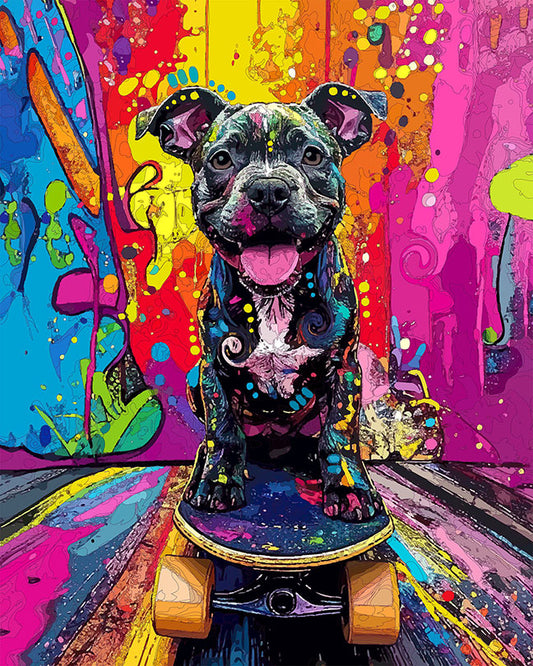 The Ittie Pittie Skateboarder Mini Print (Ltd. Edition) (041526)