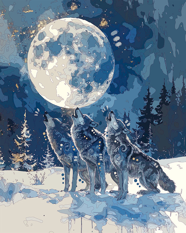 The January Wolf Moon Mini Print (Ltd. Edition) (010226)