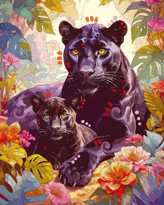 The Jungle Panthers Mini Print (Ltd. Edition) (071425)