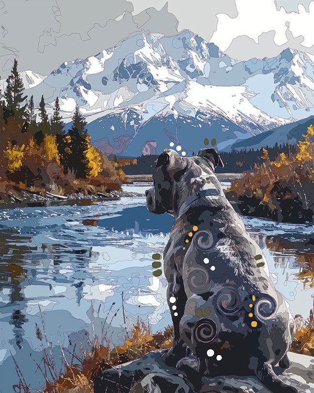 The Katmai View Pittie Mini Print (Ltd. Edition) (082426)