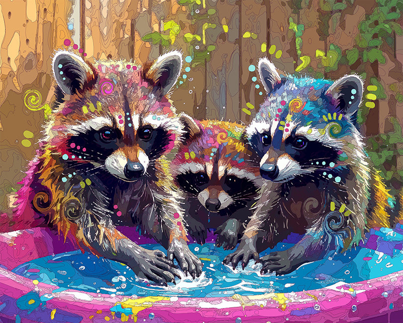 The Kiddie Pool Bathers Mini Print (Ltd. Edition) (072226)