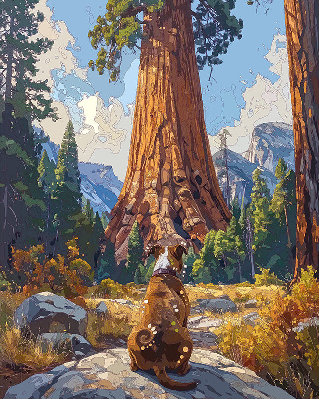 The Kings Canyon View Pittie Mini Print (Ltd. Edition) (081926)