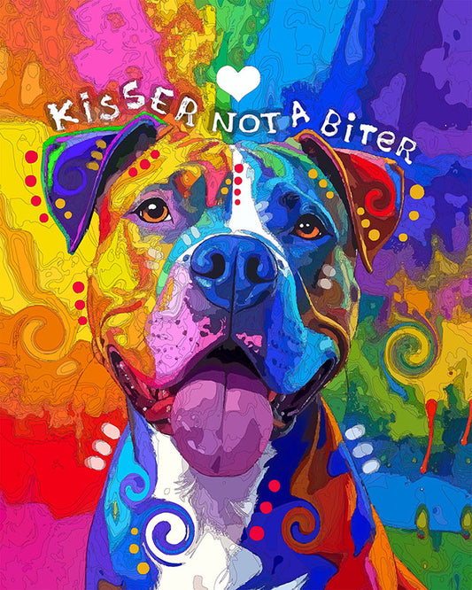 The Kisser Pittie Mini Print (Ltd. Edition) (032426)