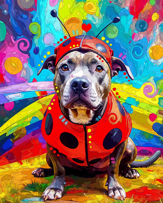 The Lady Bug Costume Pittie Mini Print (Ltd. Edition) (081525)