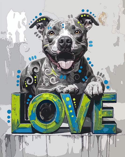 The Lay Low Love Pittie Mini Print (Ltd. Edition) (091126)