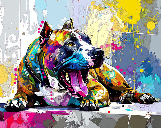 The Lazy Yawn Pittie Mini Print (Ltd. Edition) (072925)