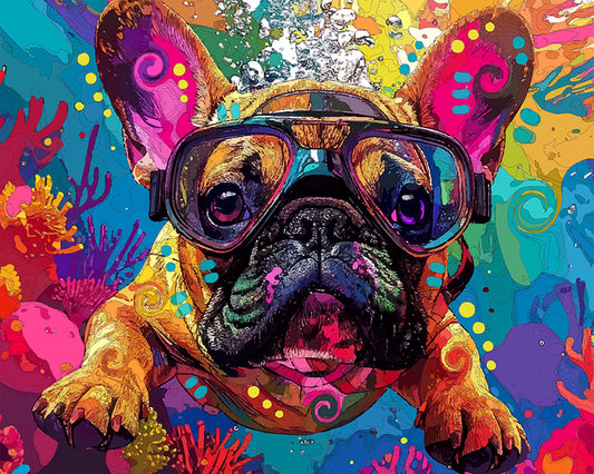 The Little Frenchie Diver Mini Print (Ltd. Edition) (122325)