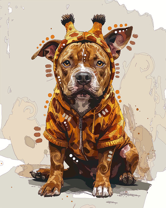 The Little Giraffe Pittie Mini Print (Ltd. Edition) (010726)