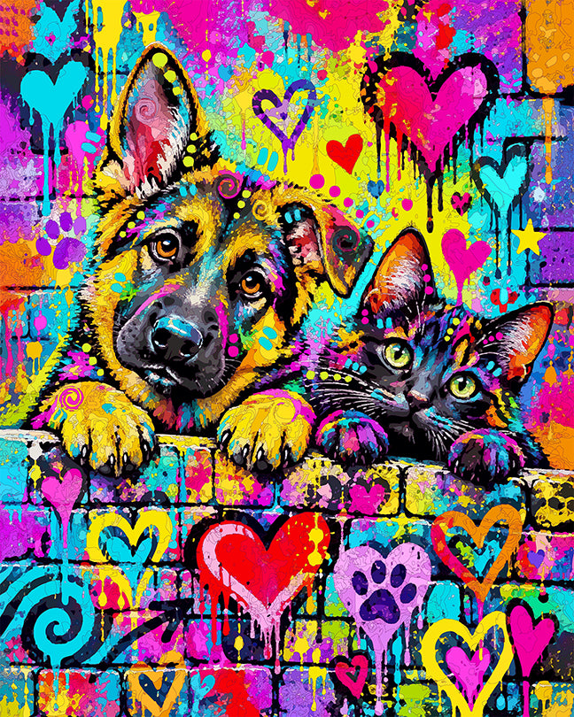 The Little Graff Wall Friends Mini Print (Ltd. Edition) (100926)