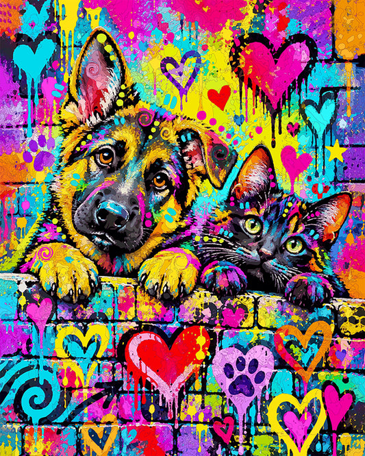 The Little Graff Wall Friends Mini Print (Ltd. Edition) (100926)