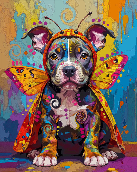 The Little Moth Pittie Mini Print (Ltd. Edition) (030526)