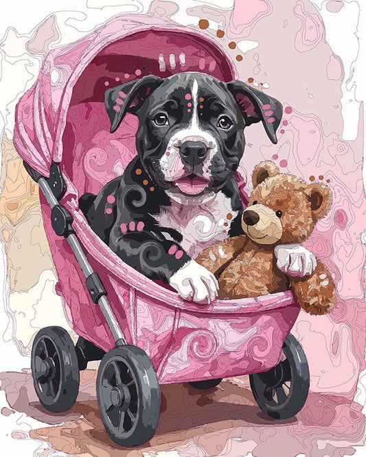 The Little Pink Stroller Pittie Mini Print (Ltd. Edition) (042926)