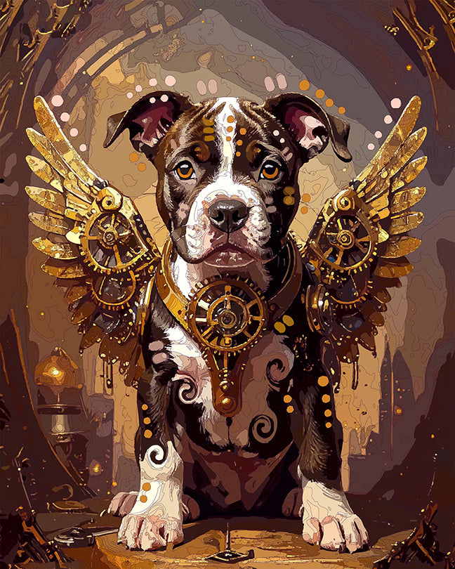 The Little Pittie Steampunk Angel Mini Print (Ltd. Edition) (102125)