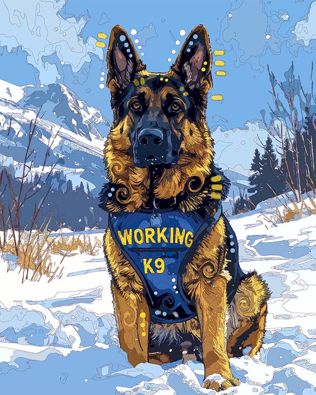 The Lone Winter Working Shep Mini Print (Ltd. Edition) (010526)