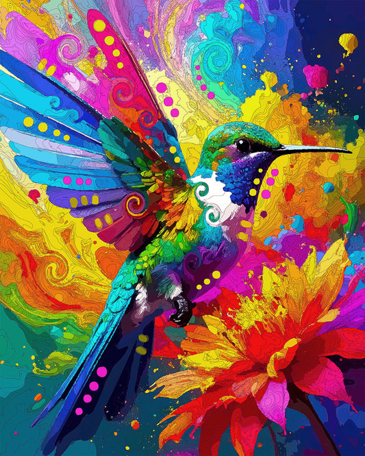 The Looking Glass Hummingbird Mini Print (Ltd. Edition) (071525)