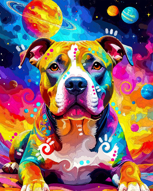 The Lost In Space Pittie Mini Print (Ltd. Edition) (072125)