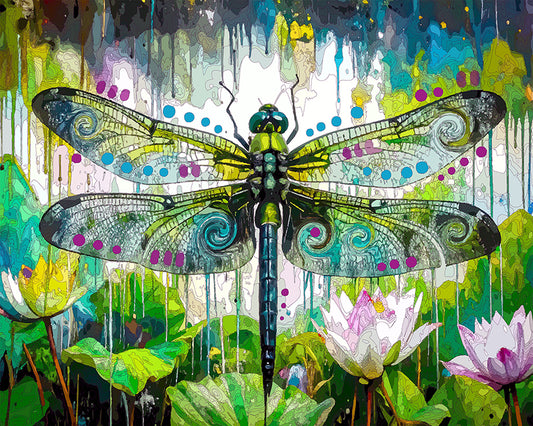 The Lotus Garden Dragonfly Mini Print (Ltd. Edition) (051126)