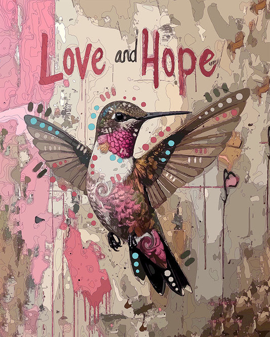 The Love And Hope Hummingbird Mini Print (Ltd. Edition) (030426)