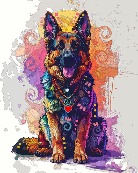 The Love And Peace Shepherd Mini Print (Ltd. Edition) (021326)