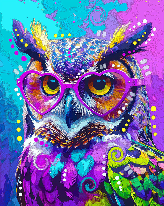 The Love Eyed Owl Mini Print (Ltd. Edition) (091825)