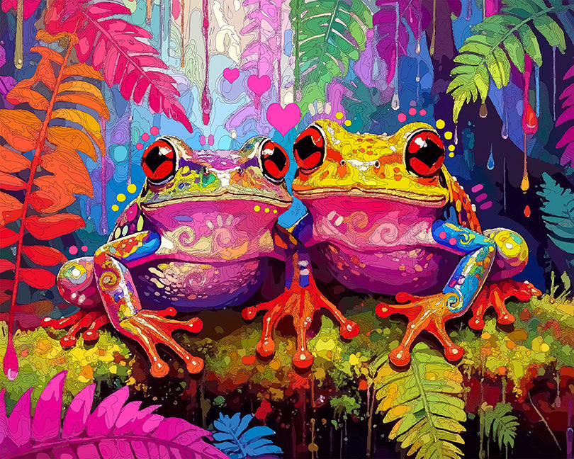 The Love Fern Frogs Mini Print (Ltd. Edition) (091625)
