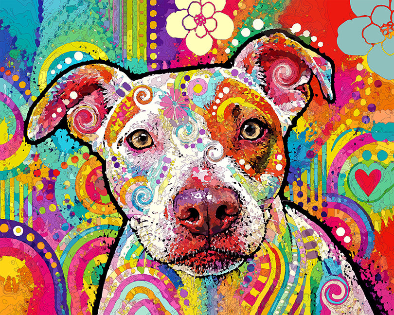 The Love Focused Pittie Mini Print (Ltd. Edition) (092826)