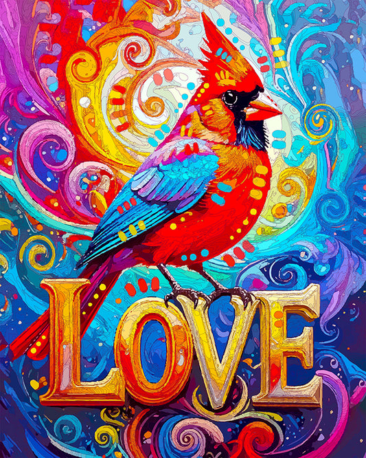 The Love Landing Cardinal Mini Print (Ltd. Edition) (101325)