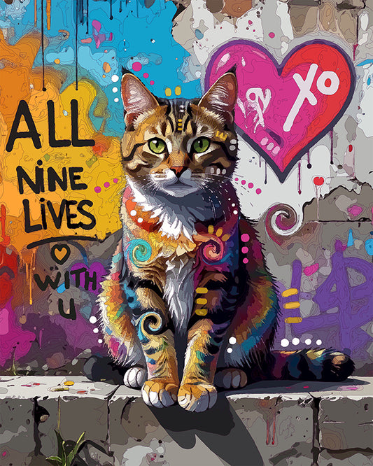 The Love Life Wall Cat Mini Print (Ltd. Edition) (051426)