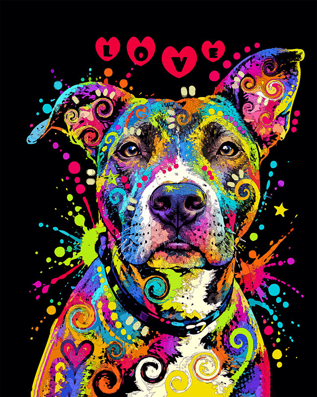 The Love Listener Pittie Mini Print (Ltd. Edition) (092326)