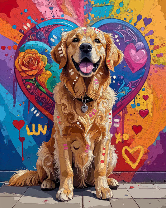 The Love Mural Golden Mini Print (Ltd. Edition) (012926)