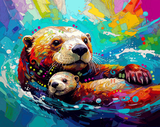 The Love Nest Otters Mini Print (Ltd. Edition) (081825)
