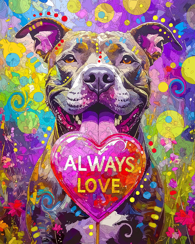 The Love Pop Pittie Mini Print (Ltd. Edition) (090925)