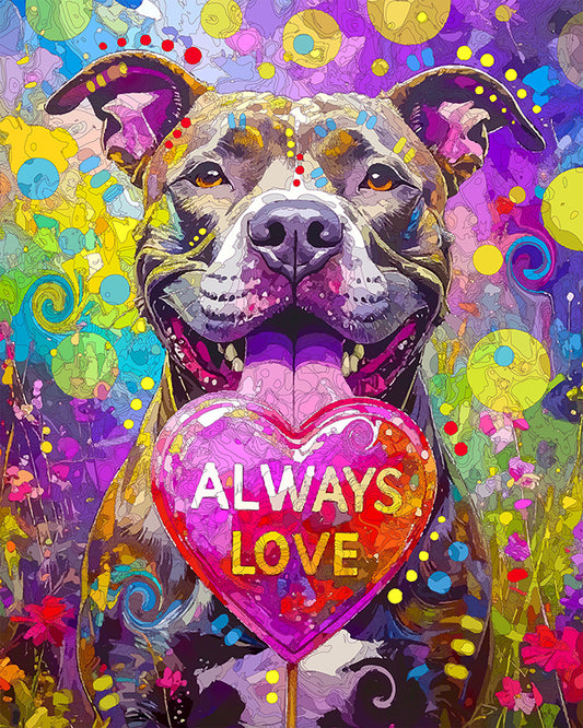 The Love Pop Pittie Mini Print (Ltd. Edition) (090925)