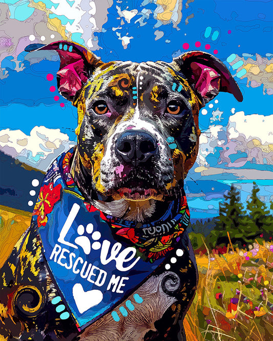 The Love Rescued Pup Mini Print (Ltd. Edition) (072926)