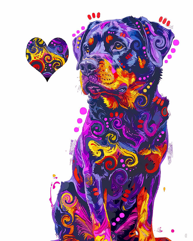 The Love Seek Rottie Mini Print (Ltd. Edition) (100825)