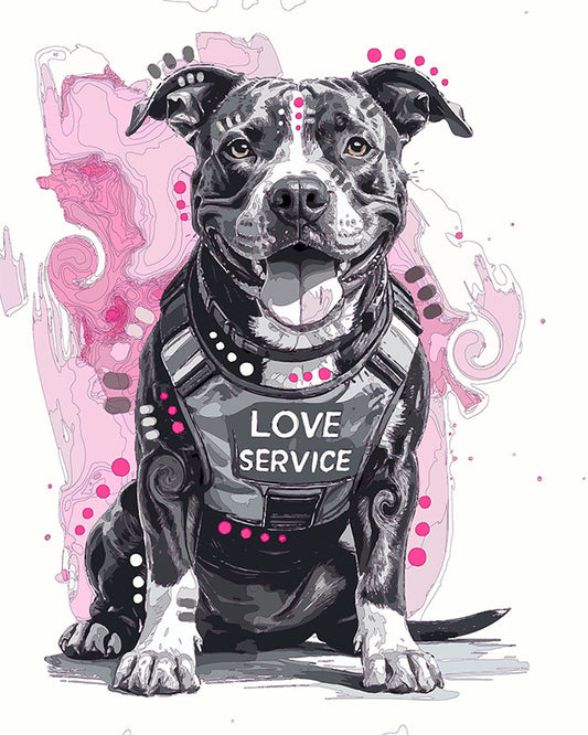 The Love Service Pittie Mini Print (Ltd. Edition) (031126)