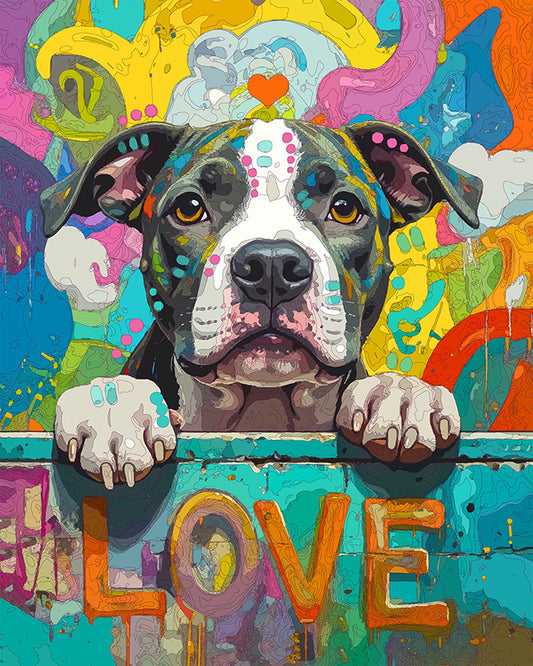The Love Wall Pit Pup Mini Print (Ltd. Edition) (072225)