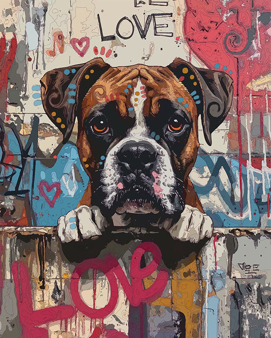 The Love Wall Waiting Boxer Mini Print (Ltd. Edition) (011326)