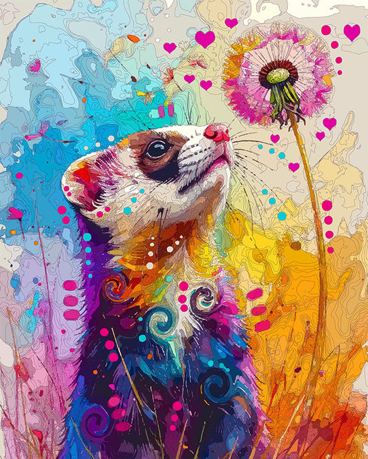 The Love Wish Ferret Mini Print (Ltd. Edition) (041726)