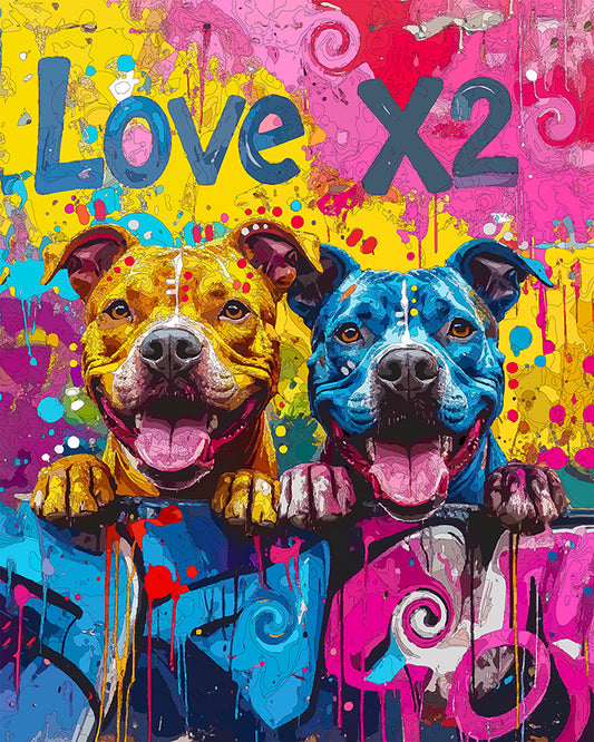 The Love X 2 Pups Mini Print (Ltd. Edition) (060426)