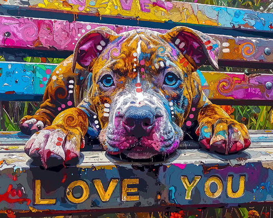 The Love You Park Bench Pup Mini Print (Ltd. Edition) (031126)