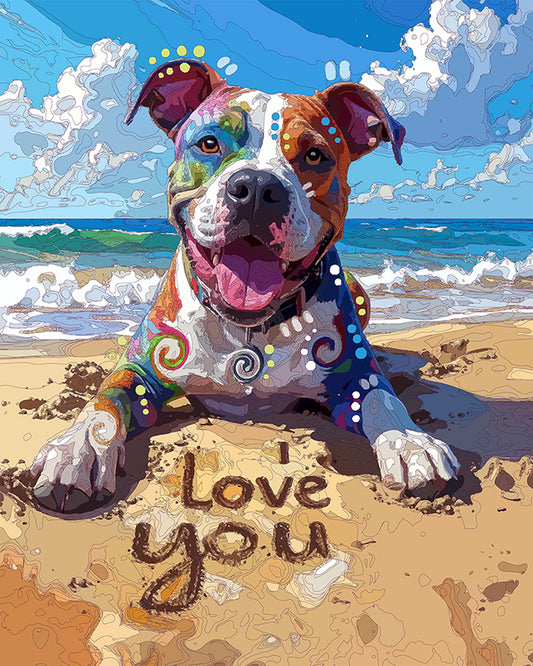 The Love You Sand Pittie Mini Print (Ltd. Edition) (020326)
