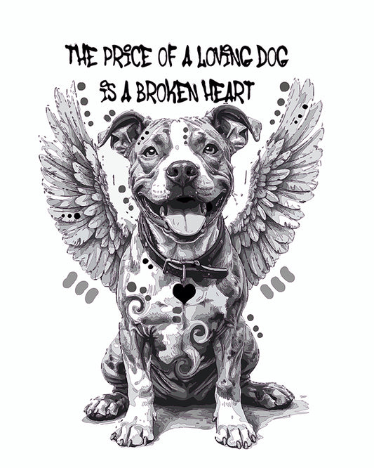 The Loving Dog Angel Mini Print (Ltd. Edition) (070226)