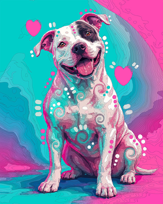 The Loving Eye Patch Pittie Mini Print (Ltd. Edition) (100826)