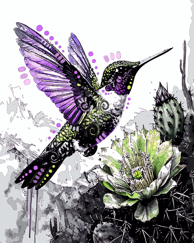 The Low Key Hummingbird Mini Print (Ltd. Edition) (102025)