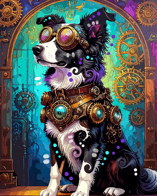 The Loyal Steampunk Collie Mini Print (Ltd. Edition) (052926)
