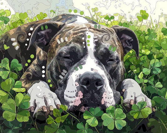 The Lucky Sleeper Brindle Mini Print (Ltd. Edition) (022726)