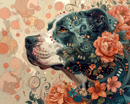 The Lucky Spring Pittie Mini Print (Ltd. Edition) (010826)